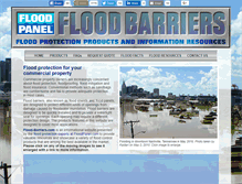 Tablet Screenshot of flood-barriers.com